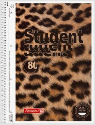 Student blok A4 90g 3D Leopard linka 80 listů