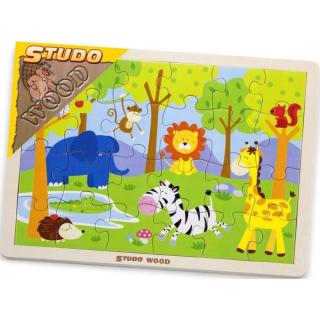 Studo Wood Puzzle safari 24 ks