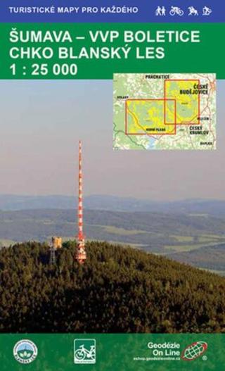 Šumava VVP-Boletice CHKO-Blanský les 1:25 000