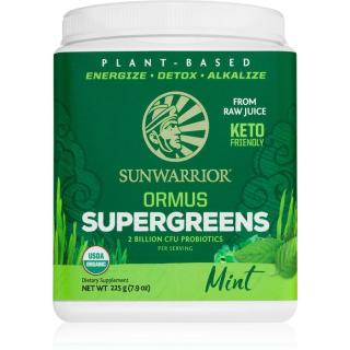 Sunwarrior Ormus Supergreens BIO přírodní antioxidant s probiotiky Mint 225 g