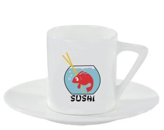 Sushi Espresso hrnek s podšálkem 100ml