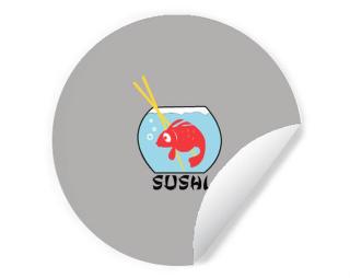 Sushi Samolepky kruh