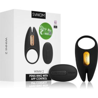 Svakom Winni 2 App kroužek na penis black 9,6 cm