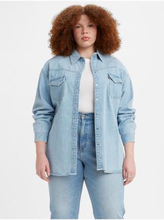 Světle modrá dámská džínová oversize košile Levi's® Dorsey Western