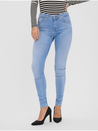 Světle modré dámské skinny fit džíny VERO MODA Lux