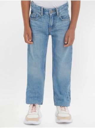 Světle modré klučičí straight fit džíny Calvin Klein
