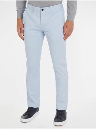 Světle modré pánské chino kalhoty Tommy Hilfiger