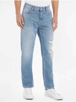 Světle modré pánské straight fit džíny Tommy Jeans