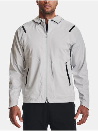 Světle šedá pánská sportovní bunda Under Armour UA Unstoppable Jacket