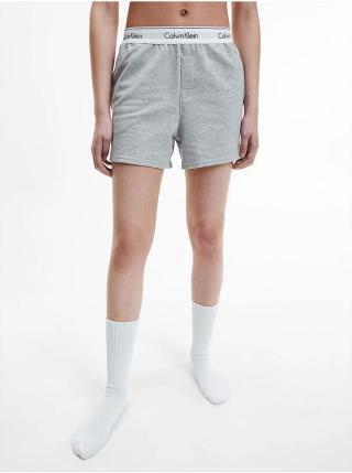 Světle šedé dámské kraťasy na spaní Calvin Klein Underwear