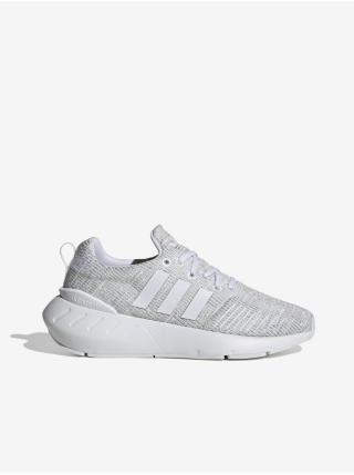 Světle šedé dětské žíhané tenisky adidas Performance Swift RUN 22 J