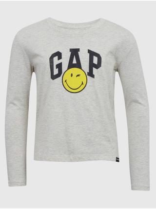 Světle šedé holčičí tričko GAP & Smiley®