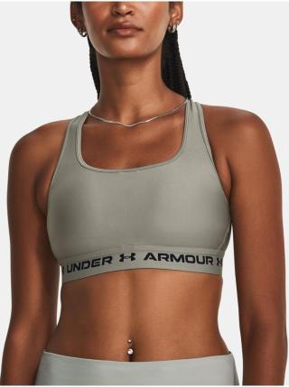 Světle zelená dámská sportovní podprsenka Under Armour Crossback Mid Bra