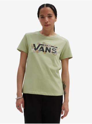 Světle zelené dámské tričko VANS Trippy Paisley Crew
