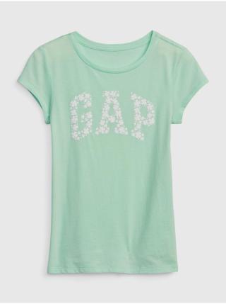Světle zelené holčičí tričko s logem GAP