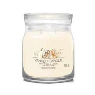 Svíčka YANKEE CANDLE Signature 368g Soft Wool & Amber