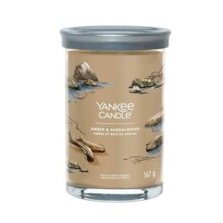 Svíčka YANKEE CANDLE Signature Tumbler 567g Amber & Sandalwood