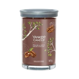 Svíčka YANKEE CANDLE Signature Tumbler 567g Praline & Birch