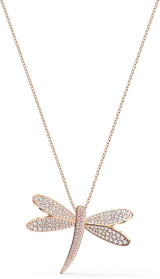 Swarovski Bronzový náhrdelník s vážkou Eternal Flower 5524856