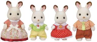 Sylvanian Families Rodina "chocolate" králíků nová - zánovní
