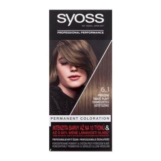 Syoss Permanent Coloration 50 ml barva na vlasy pro ženy 6-1 Natural Dark Blonde na barvené vlasy