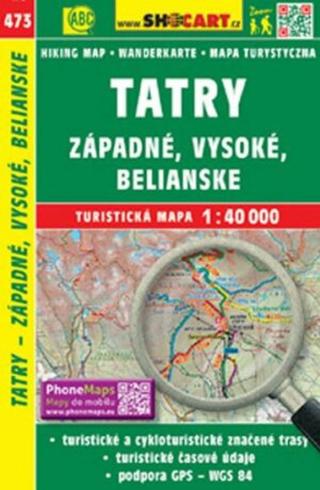 Tatry - Západné, Vysoké, Belianske 1:40 000