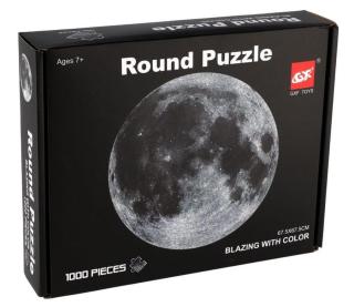 Teddies Puzzle kulaté Měsíc 1000 dílků