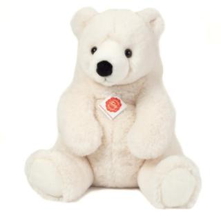 Teddy HERMANN ® Sedící lední medvěd, 35 cm