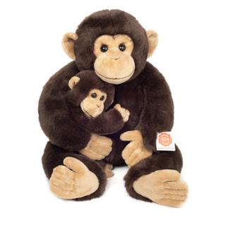 Teddy HERMANN ® Šimpanz s mládětem, 40 cm