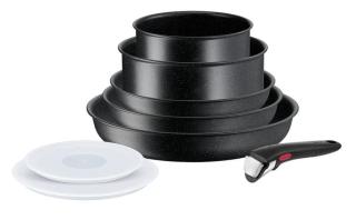 Tefal sada nádobí Ingenio Black Stone 8 ks L3998802