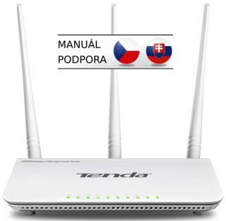 Tenda F3  WiFi N Router 802.11 b/g/n, 300 Mbps, 3x 5 dBi antény