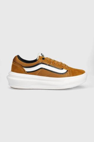 Tenisky Vans Old Skool Overt CC pánské, hnědá barva, VN0A7Q5E1M91