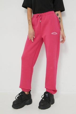 Tepláky Juicy Couture dámské, růžová barva, hladké