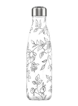 Termoláhev Chilly's Bottles - Line Art Floral 500ml, edice Original