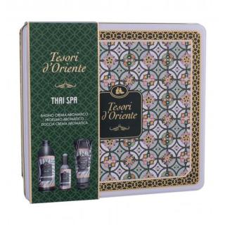 Tesori d´Oriente Thai Spa dárková kazeta parfémovaná voda 100 ml + sprchový krém 250 ml + pěna do koupele 500 ml pro ženy poškozená krabička