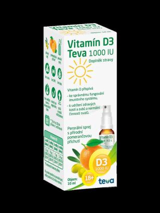 Teva Vitamín D3 1000IU sprej 10 ml