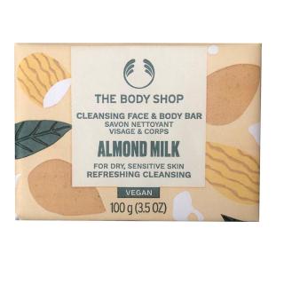 The Body Shop Čisticí mýdlo na obličej a tělo pro suchou a citlivou pokožku Almond Milk  100 g