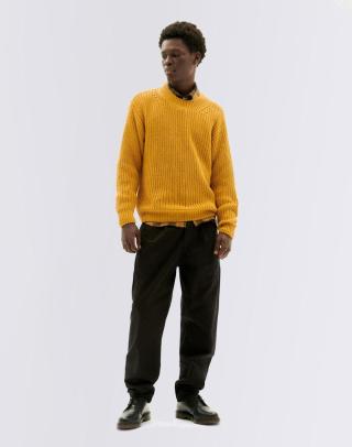 Thinking MU Mustard Julio Knitted Sweater MUSTARD M