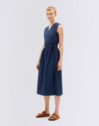 Thinking MU Navy Seersucker Amapola Dress NAVY XS