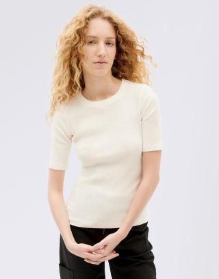 Thinking MU White Dakota Rib Top SNOW WHITE M