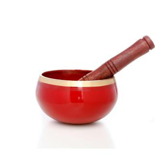 Tibetská miska červená 13 cm