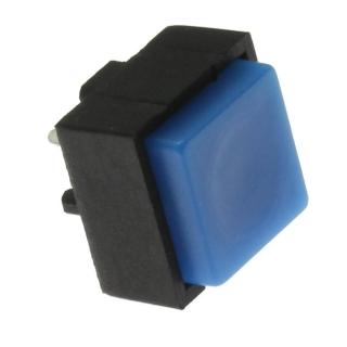 Tlačítkový spínač do dps přímý spínací 1-pólový (on)-off 25ma 50v jietong pbs-18b blue