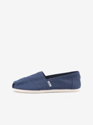 Tmavě modré dámské espadrilky TOMS Canvas Classic