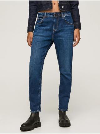 Tmavě modré dámské straight fit džíny Pepe Jeans Violet