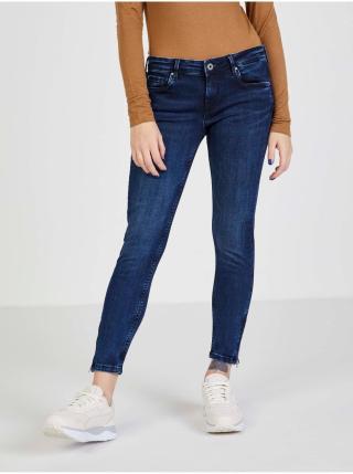 Tmavě modré skinny fit džíny Pepe Jeans Lola Zip