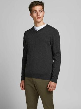 Tmavě šedý basic svetr Jack & Jones Basic