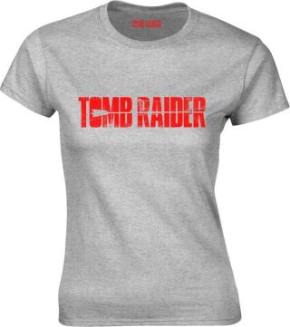 Tomb Raider Tričko Logo 2XL Šedá