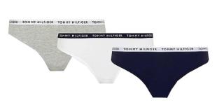 Tommy Hilfiger 3 PACK - dámská tanga UW0UW02829-0TF M