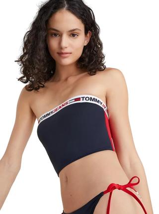 Tommy Hilfiger Dámská plavková podprsenka Bandeau UW0UW03707-DW5 S