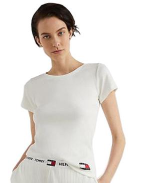 Tommy Hilfiger Dámské triko UW0UW04397-YBL XL